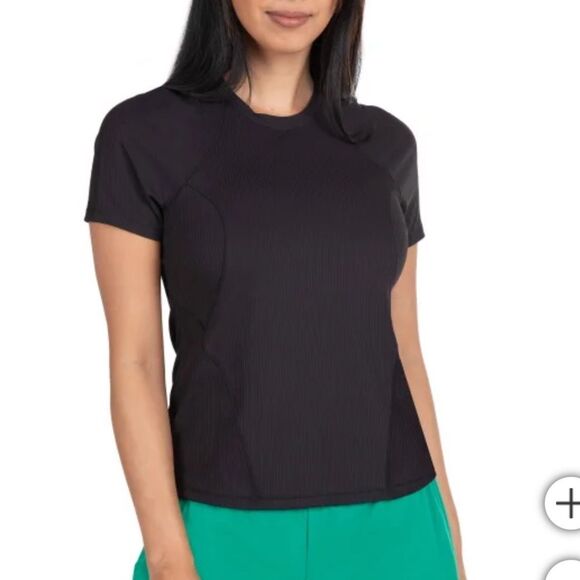 Spyder Tops - Spyder Women's Ribbed Short Sleeve Tee